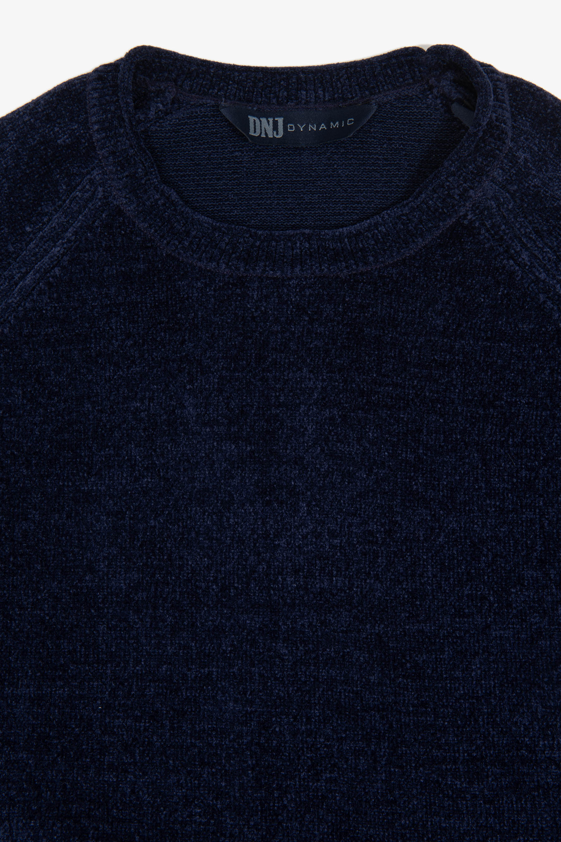 Maglia girocollo rollino DNJ blu-Dan John