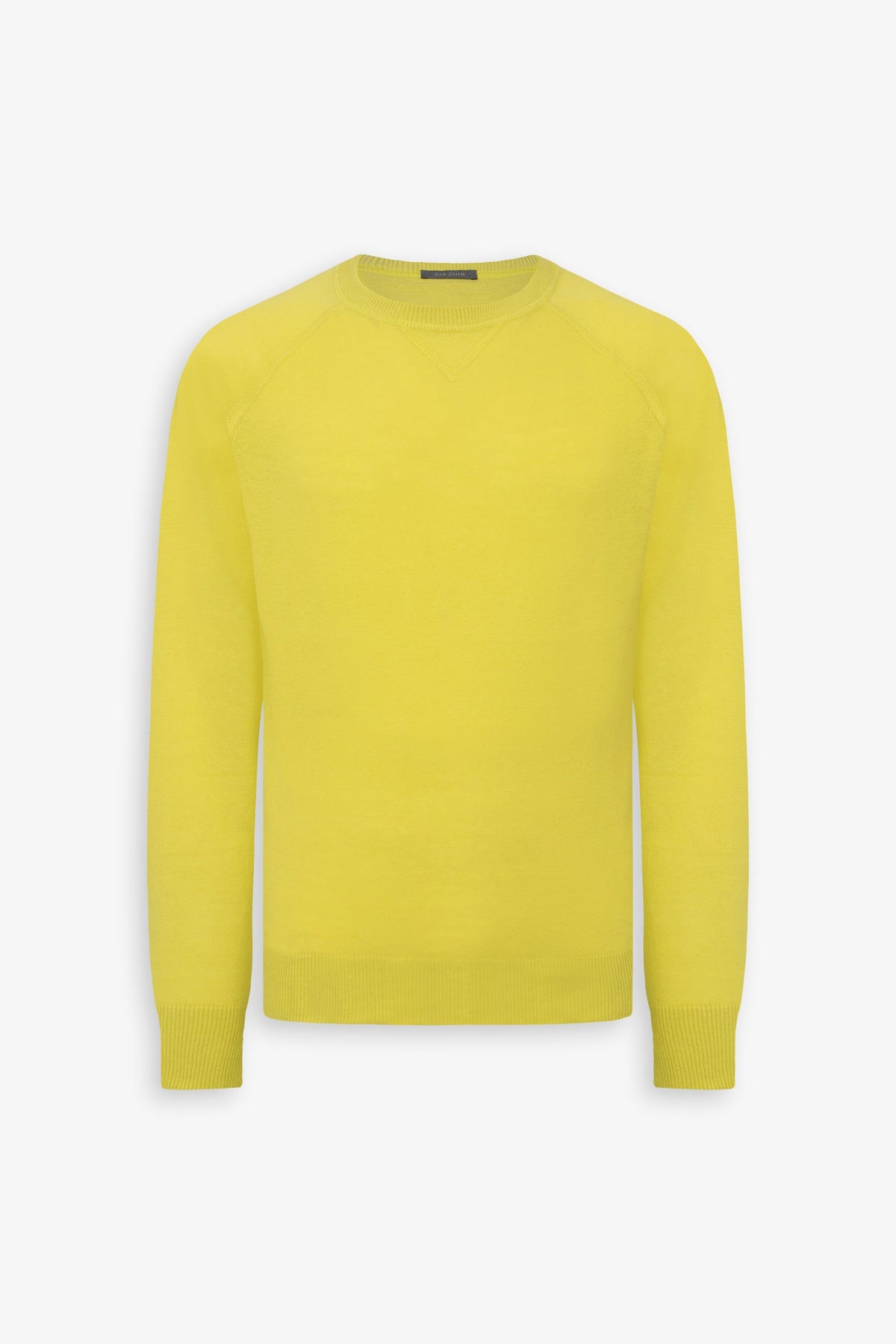 Maglia girocollo taglio felpa lime-Dan John