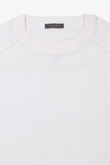 Maglia girocollo taglio felpa panna-Dan John
