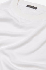 Maglia girocollo taglio felpa panna-Dan John