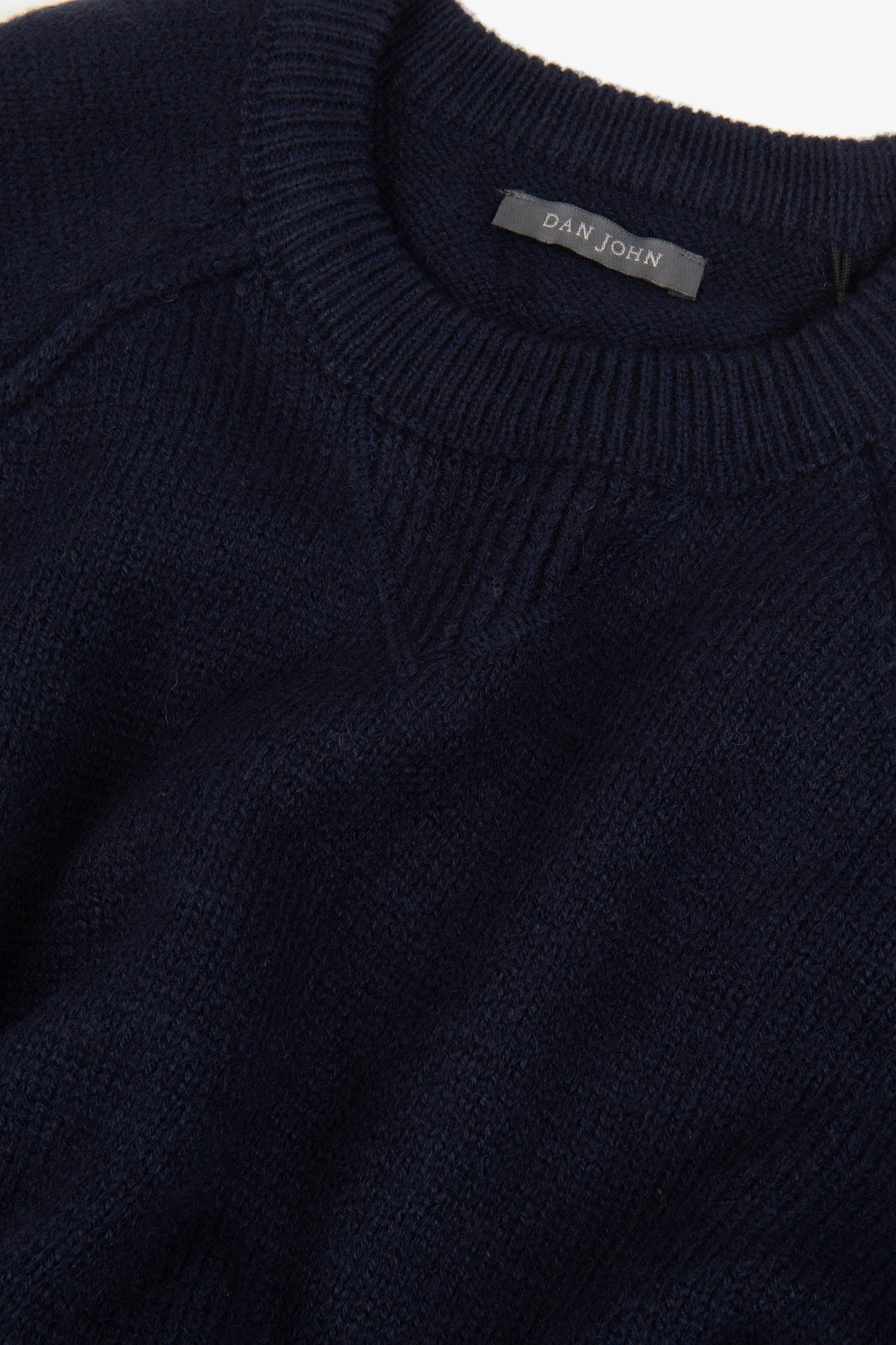 Maglia raglan lambswool blu-Dan John