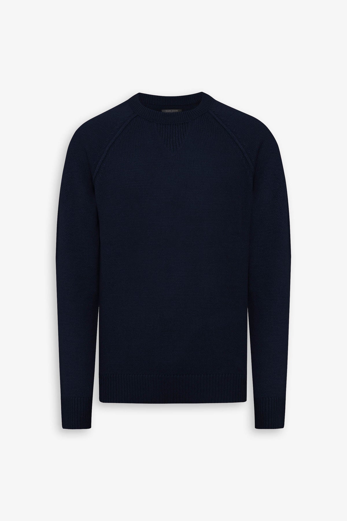 Maglia raglan lambswool blu-Dan John