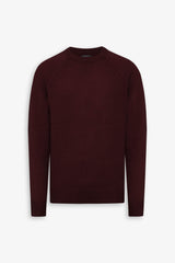 Maglia raglan lambswool bordeaux-Dan John