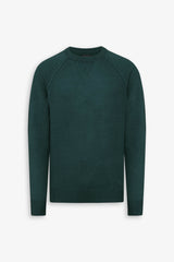 Maglia raglan lambswool ottanio-Dan John