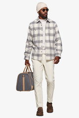 Overshirt overcheck panna-Dan John