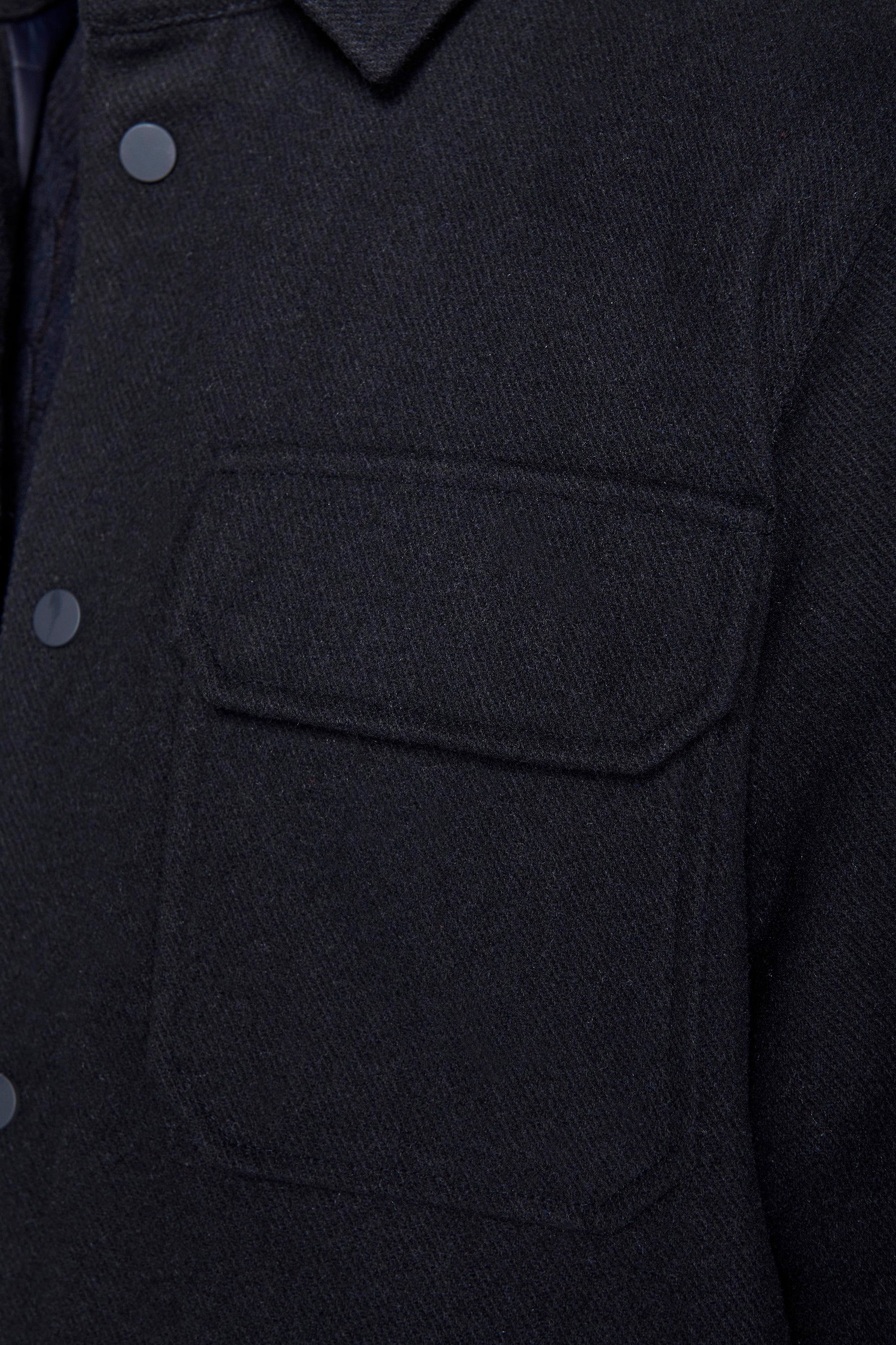 Overshirt trapuntata blu-Dan John