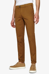 Pantalone chino cavalry stretch caramello-Dan John