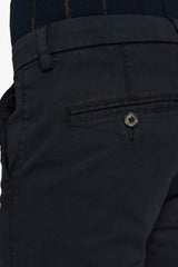 Pantalone in canvas tinto capo nero slim-Dan John