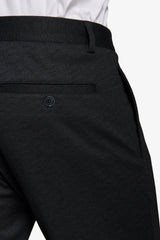 Pantaloni in jersey stretch microfantasia blu-Dan John