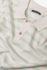 Polo in maglia con righe menta-Dan John
