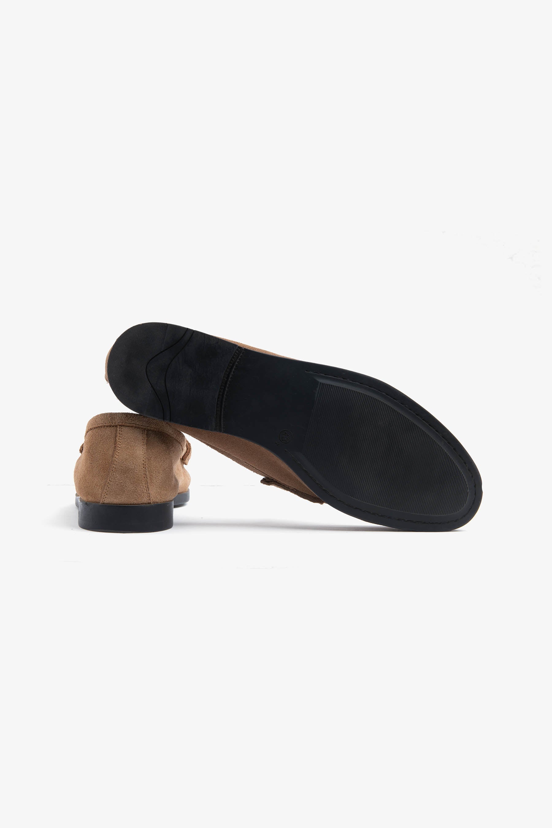 Mocassino scamosciato bocca di leone beige-Dan John
