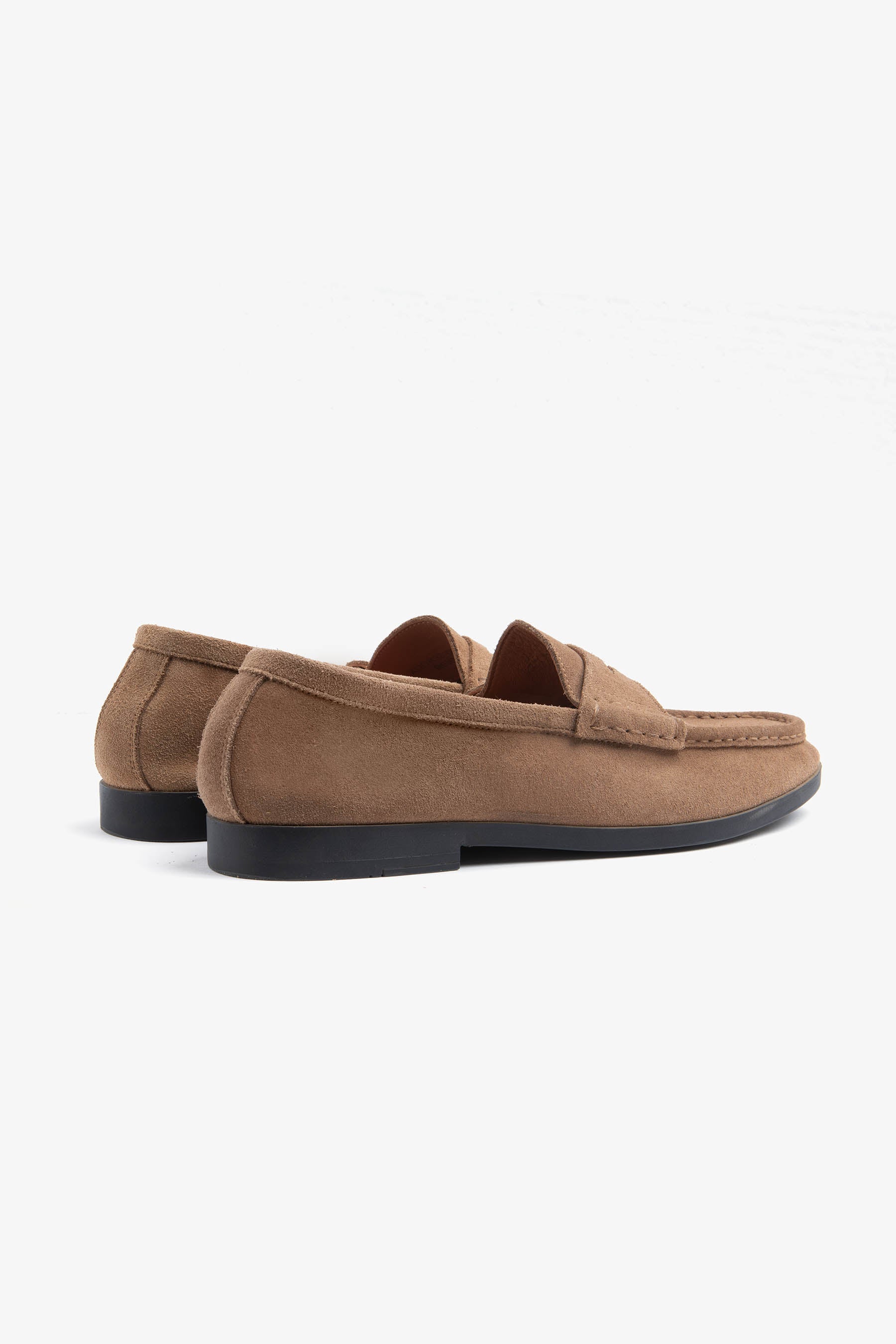Mocassino scamosciato bocca di leone beige-Dan John