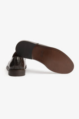 Scarpa classica derby suola in cuoio cacao-Dan John