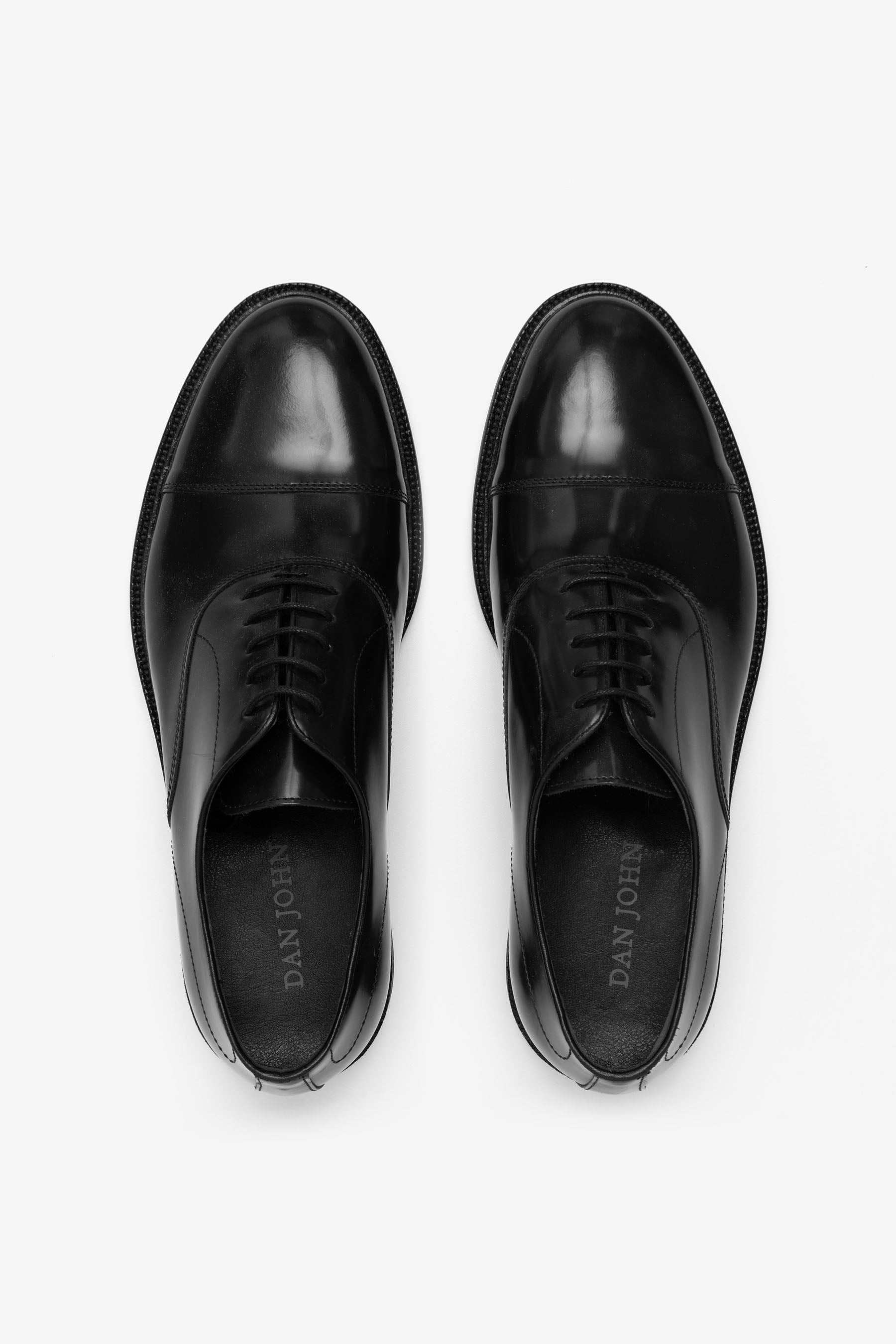 Scarpa francesina nera-Dan John
