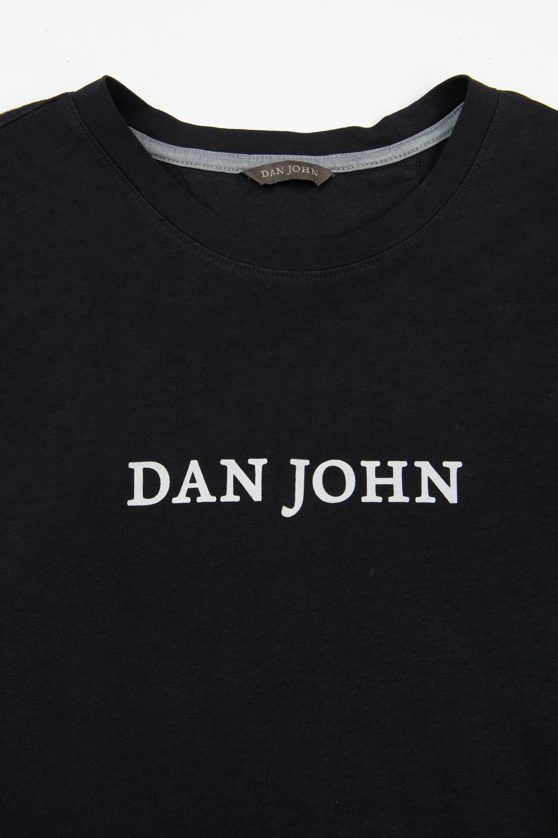 T-shirt con logo blu-Dan John