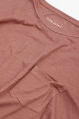 T-shirt girocollo con taschino cipolla-Dan John