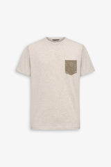 T-shirt girocollo con taschino fantasia corda-Dan John