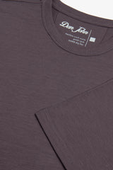 T-shirt girocollo con taschino melanzana-Dan John