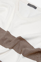 T-shirt in maglia righe piazzate terra-Dan John