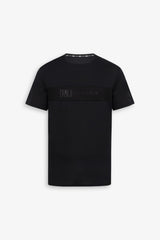T-shirt inserto rete con logo nero DNJ-Dan John