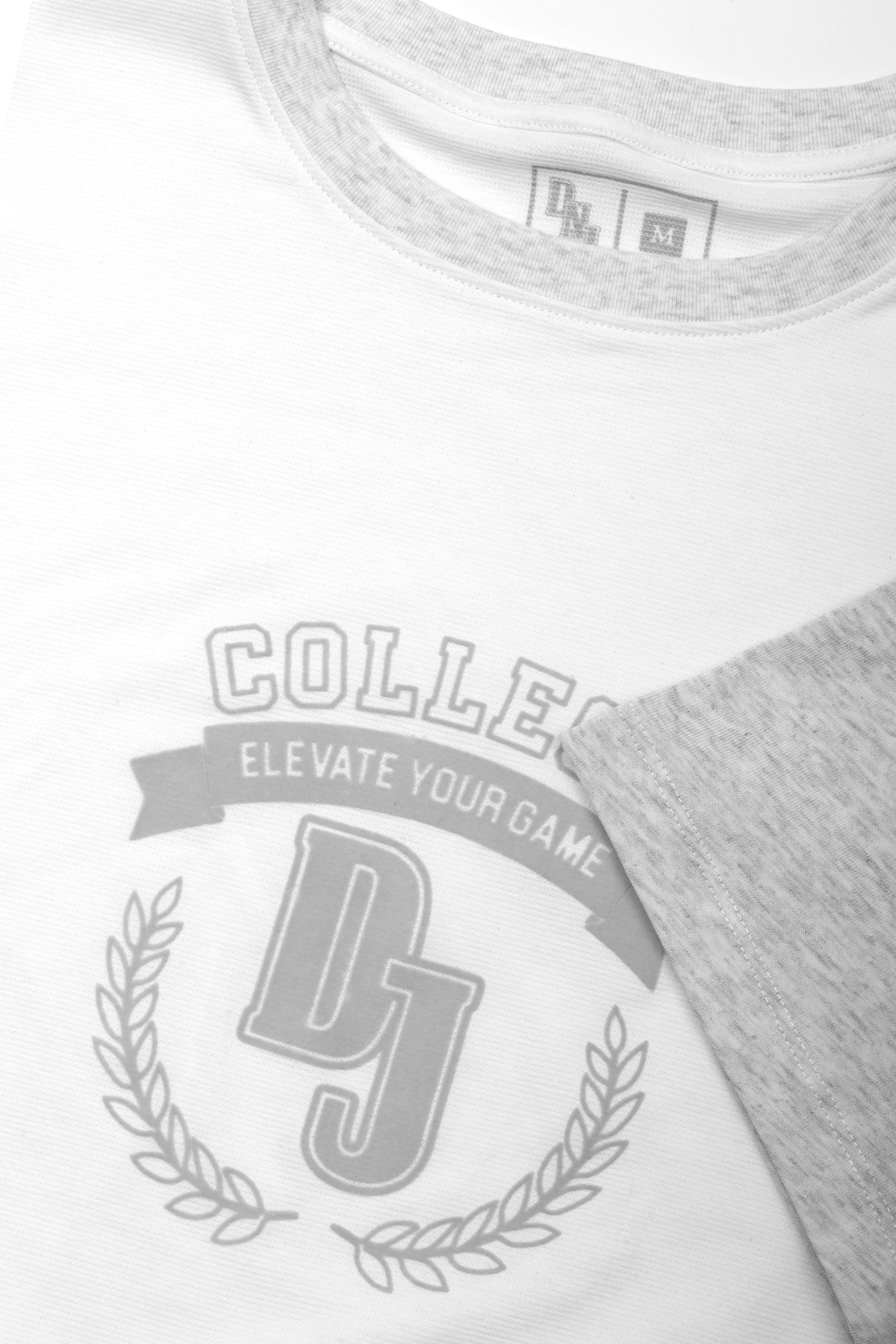 T-shirt logo DNJ off white-Dan John