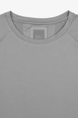 T-shirt micro scacchi DNJ grigio-Dan John