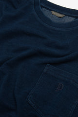 T-shirt piquet di cotone denim-Dan John