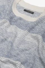 T-shirt riga degradè navy-Dan John