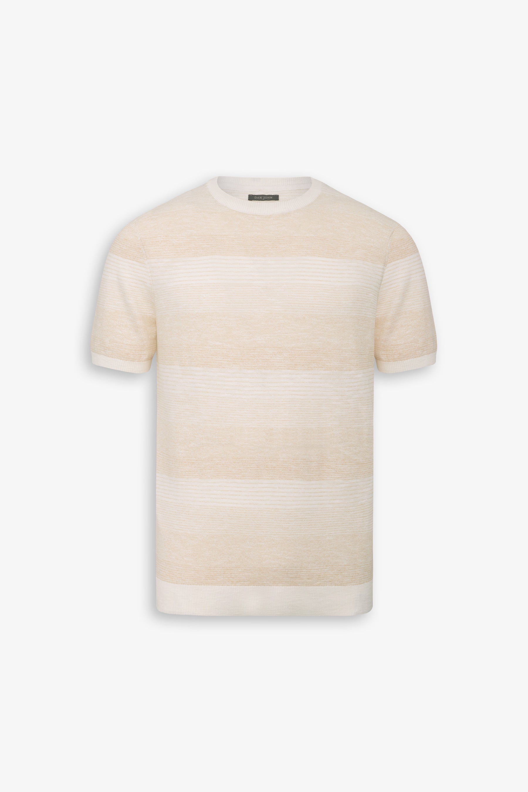 T-shirt riga degradè sabbia-Dan John