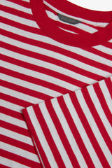 T-shirt rigata rosso-Dan John