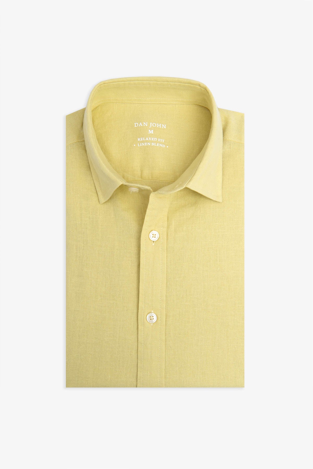 Lime linen blend shirt