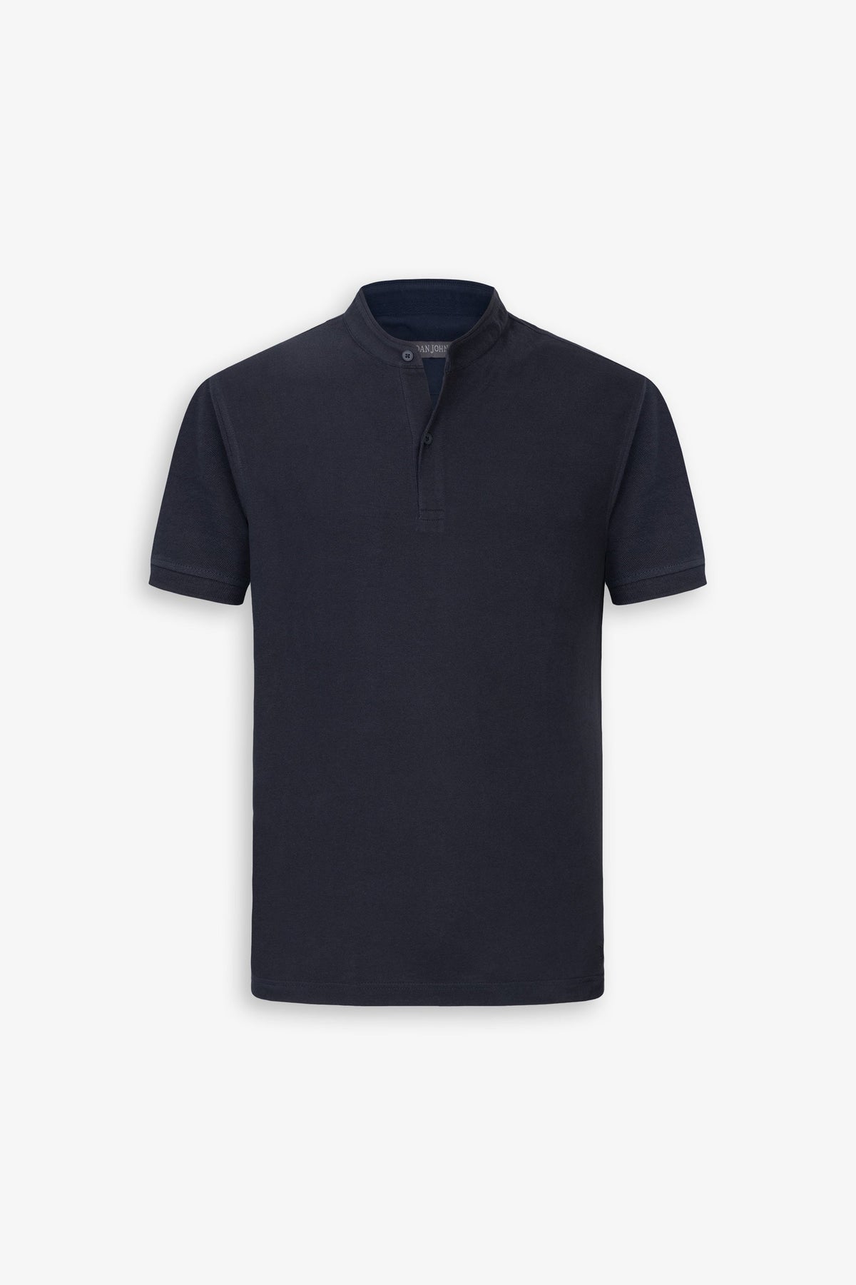 Korean polo shirt in blue pique