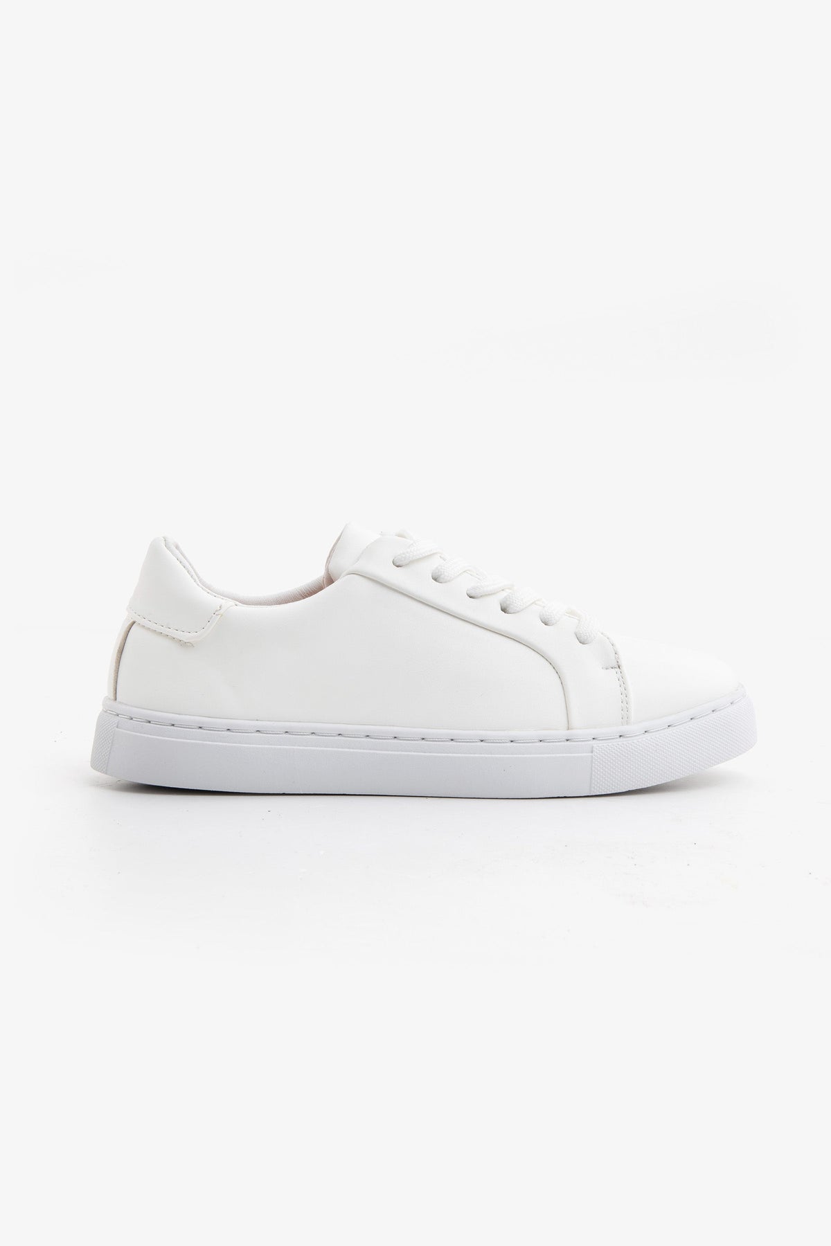 Kids white eco-leather sneakers
