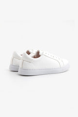 Kids white eco-leather sneakers
