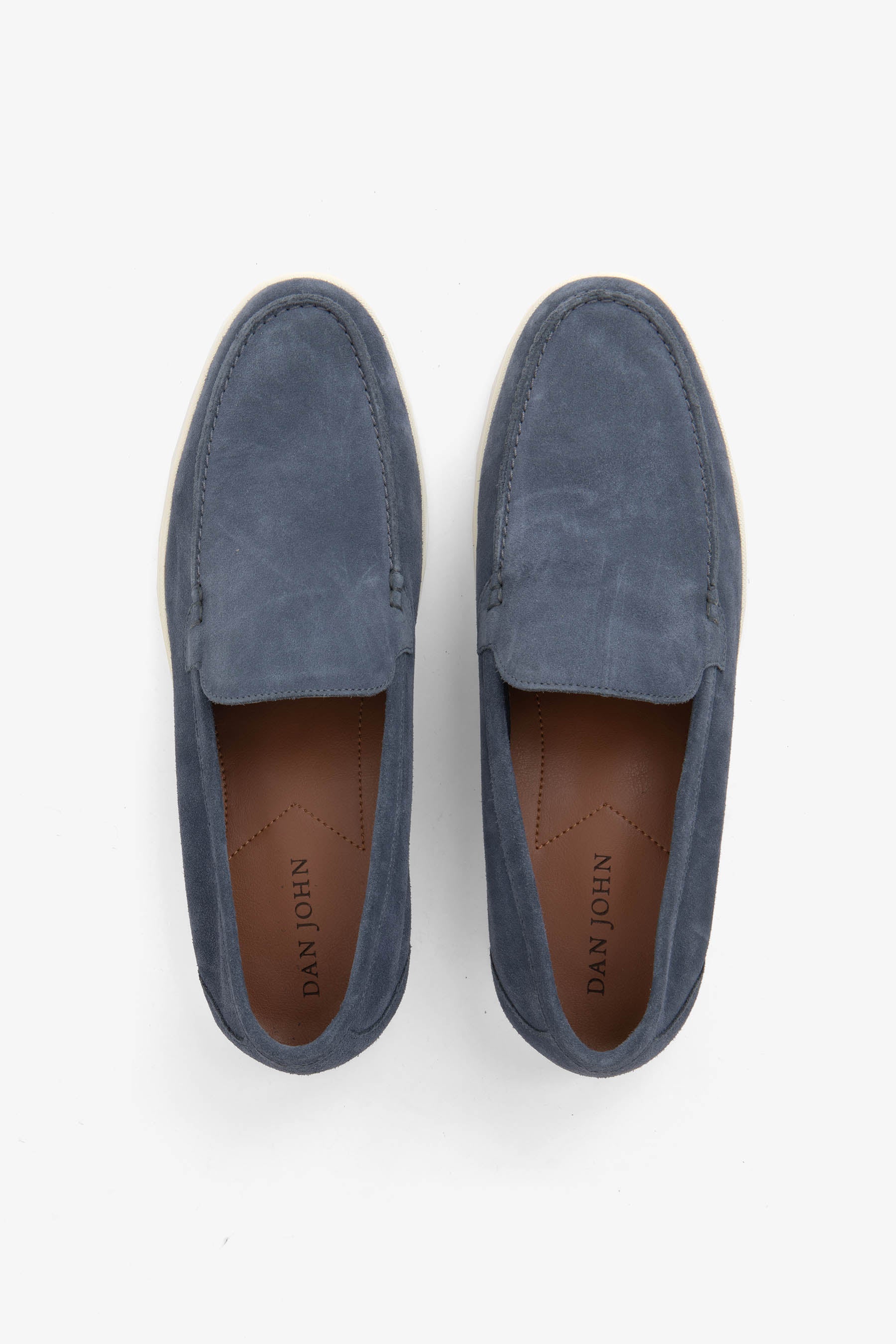 Mocassino scamosciato denim-Dan John