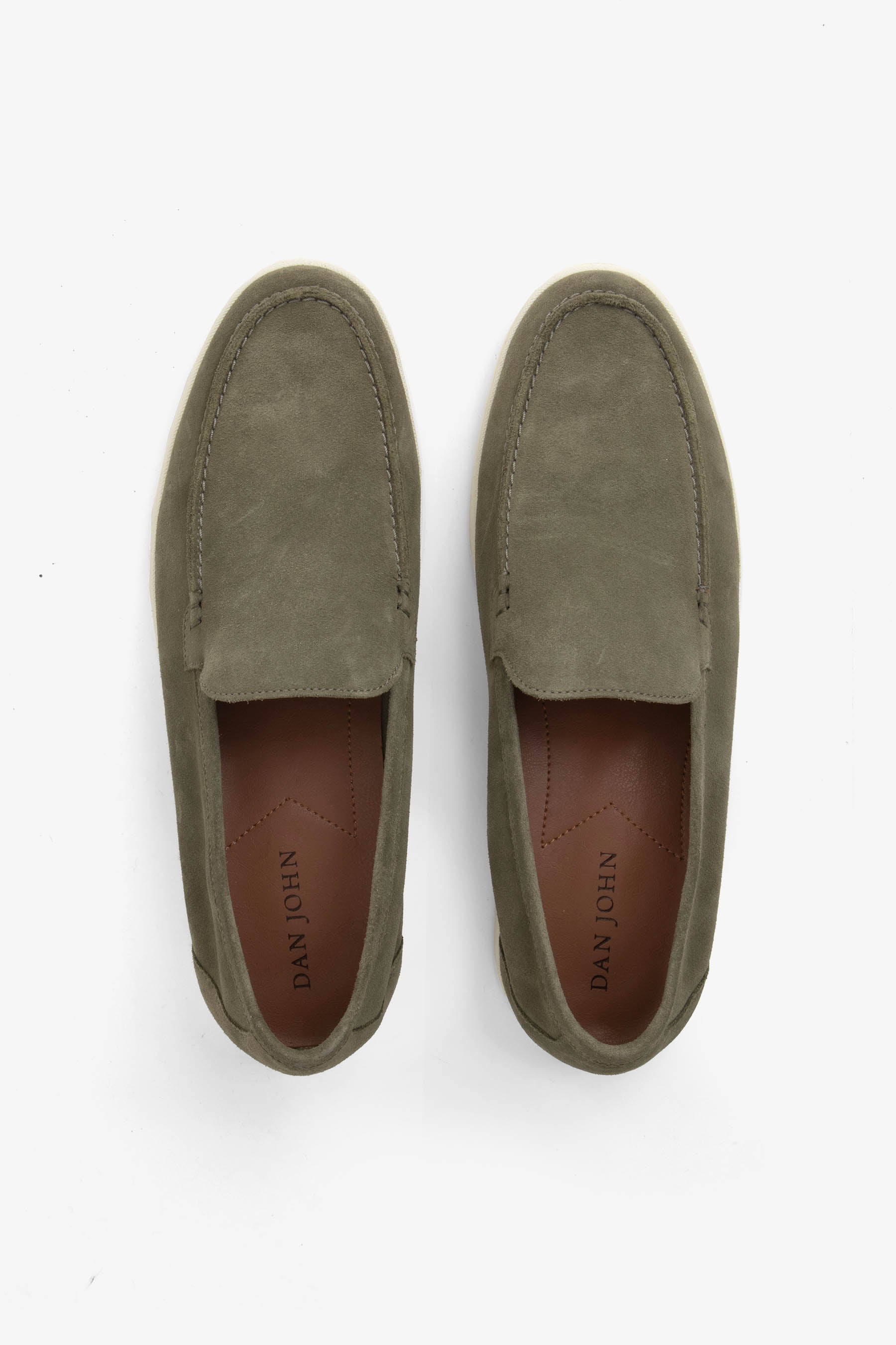 Mocassino scamosciato verde-Dan John