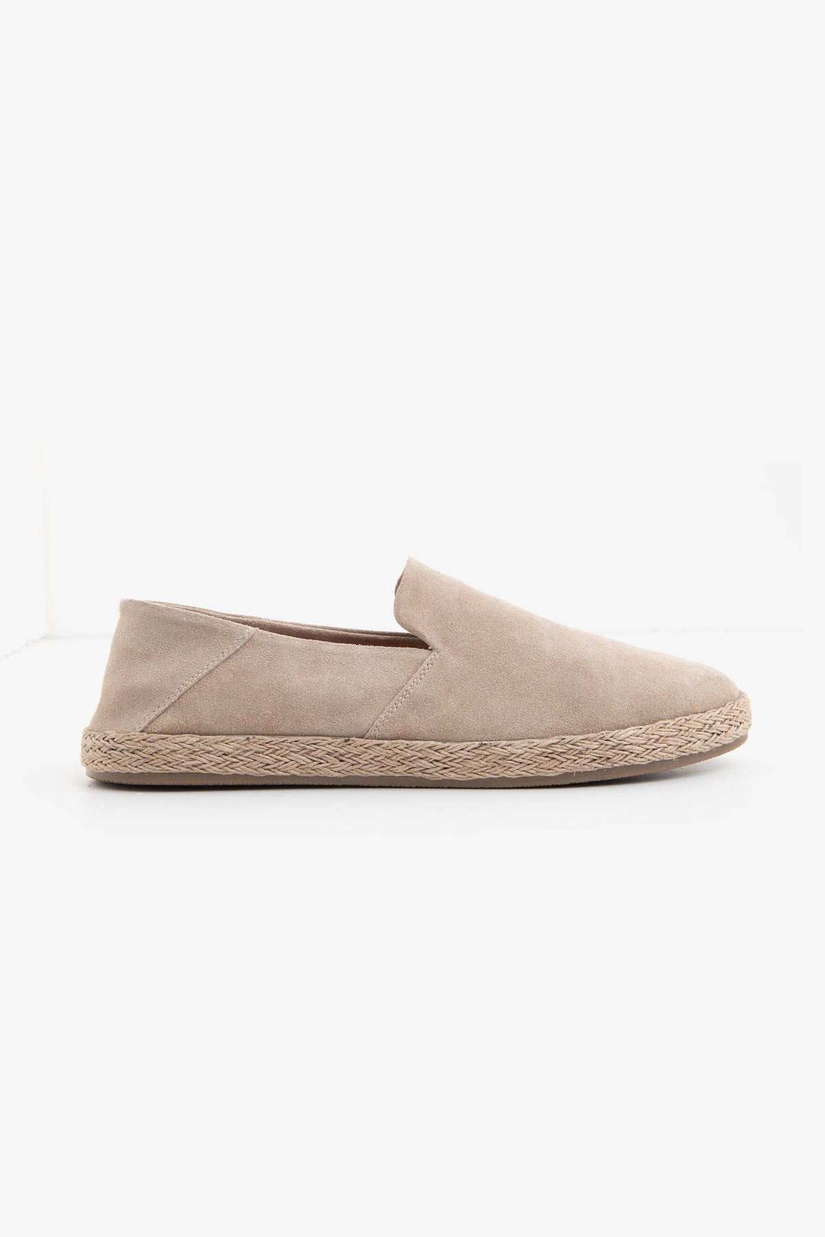 Beige suede moccasin