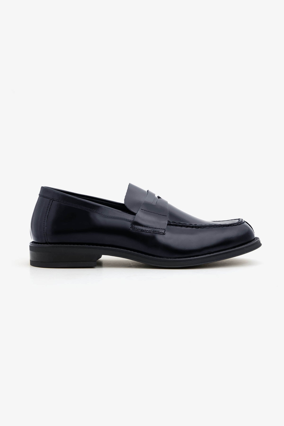 Blue college moccasin