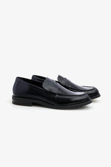 Blue college moccasin