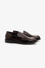 Dark brown college moccasin