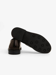 Dark brown college moccasin