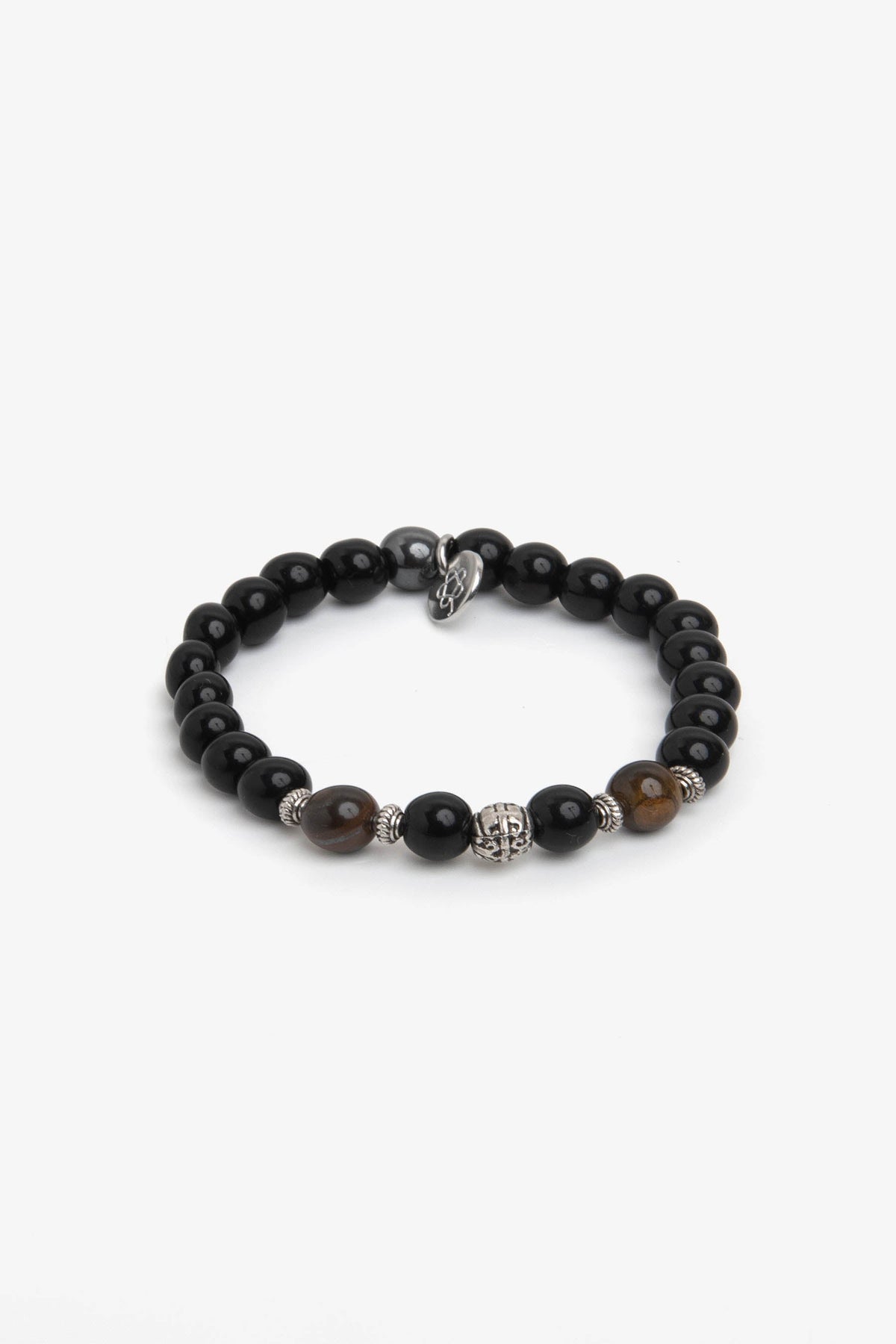Bracciale perle medie nero-Dan John