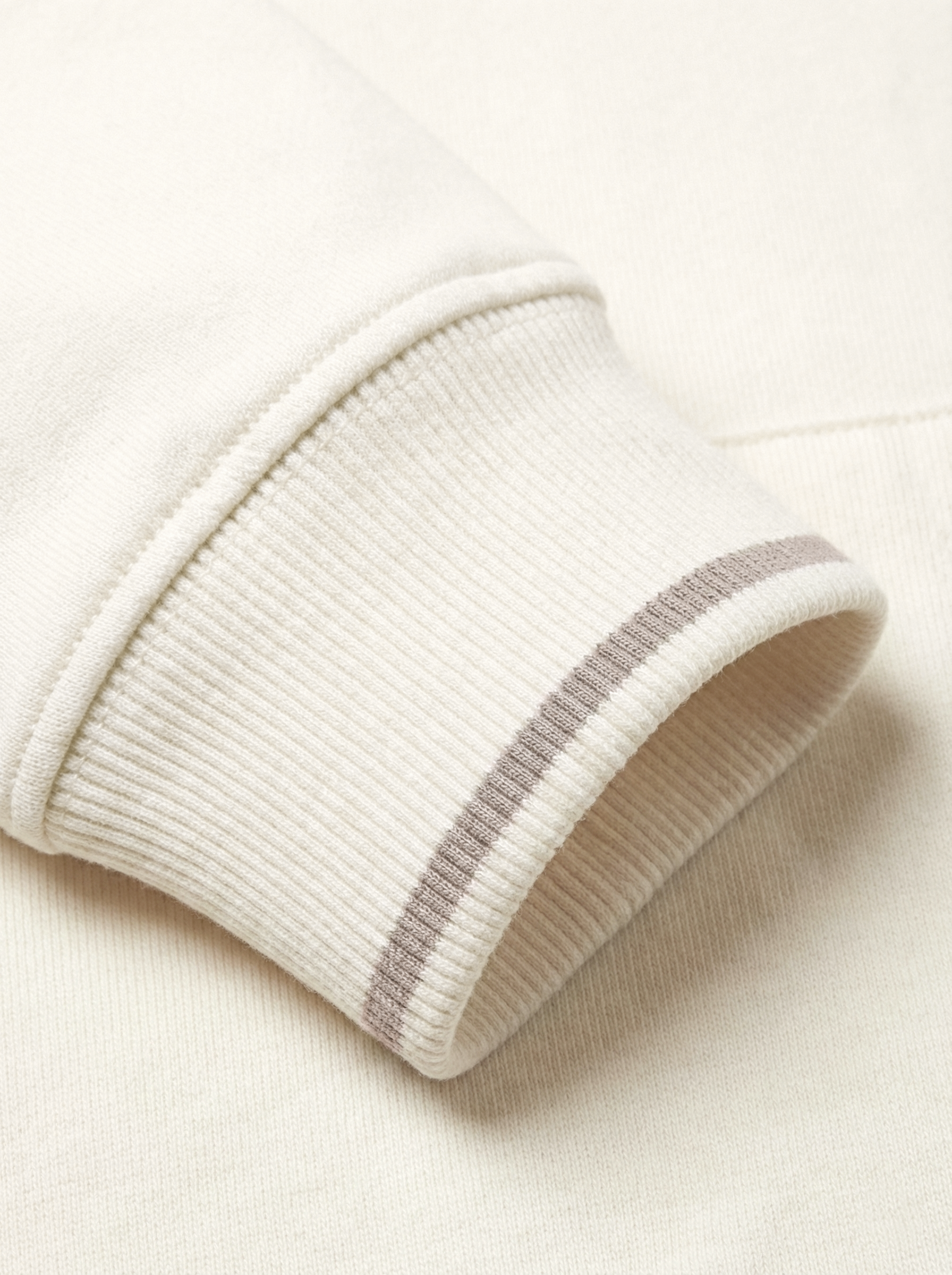 Felpa full zip con cappuccio bianca-Dan John