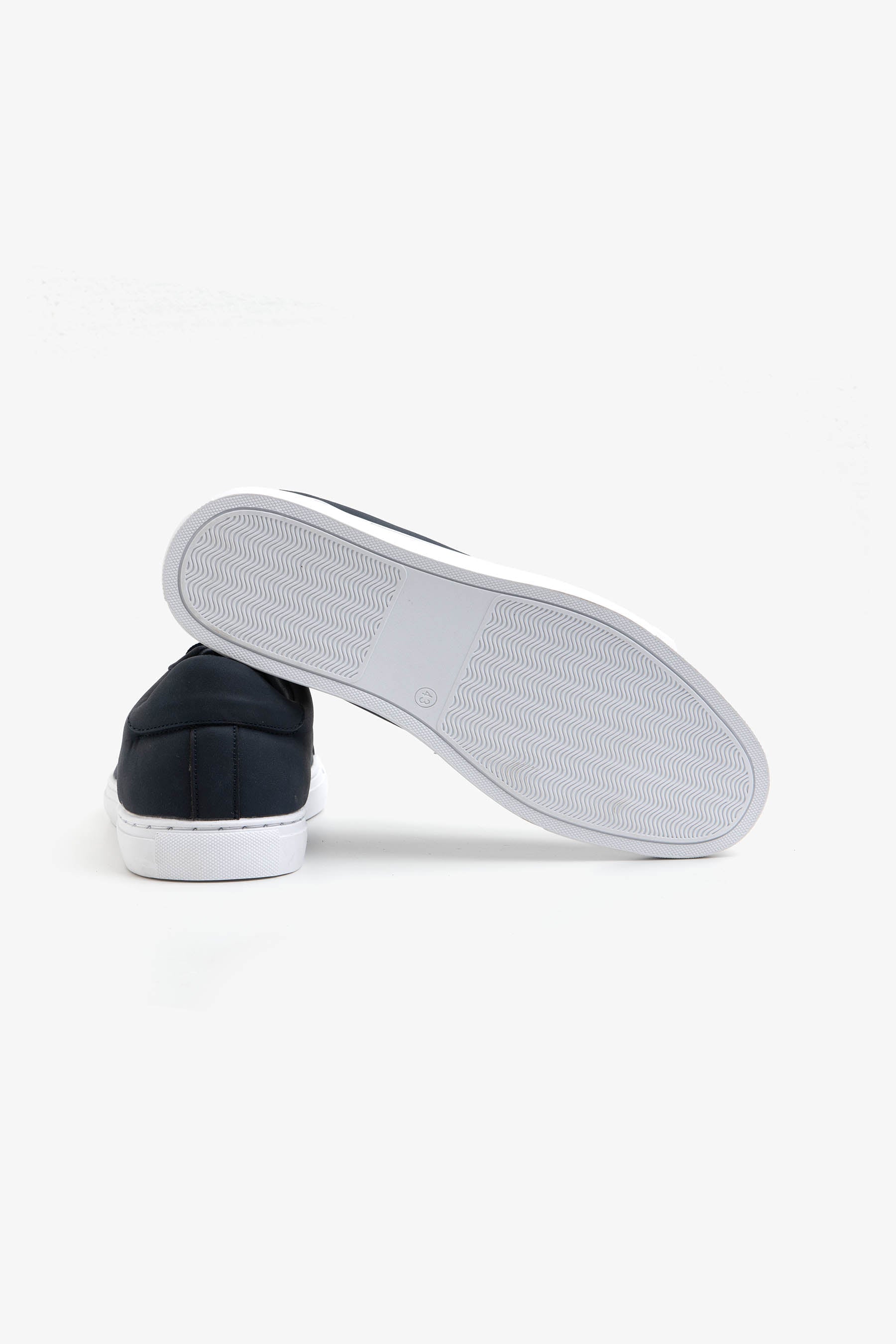 Sneakers in ecosuede blu-Dan John