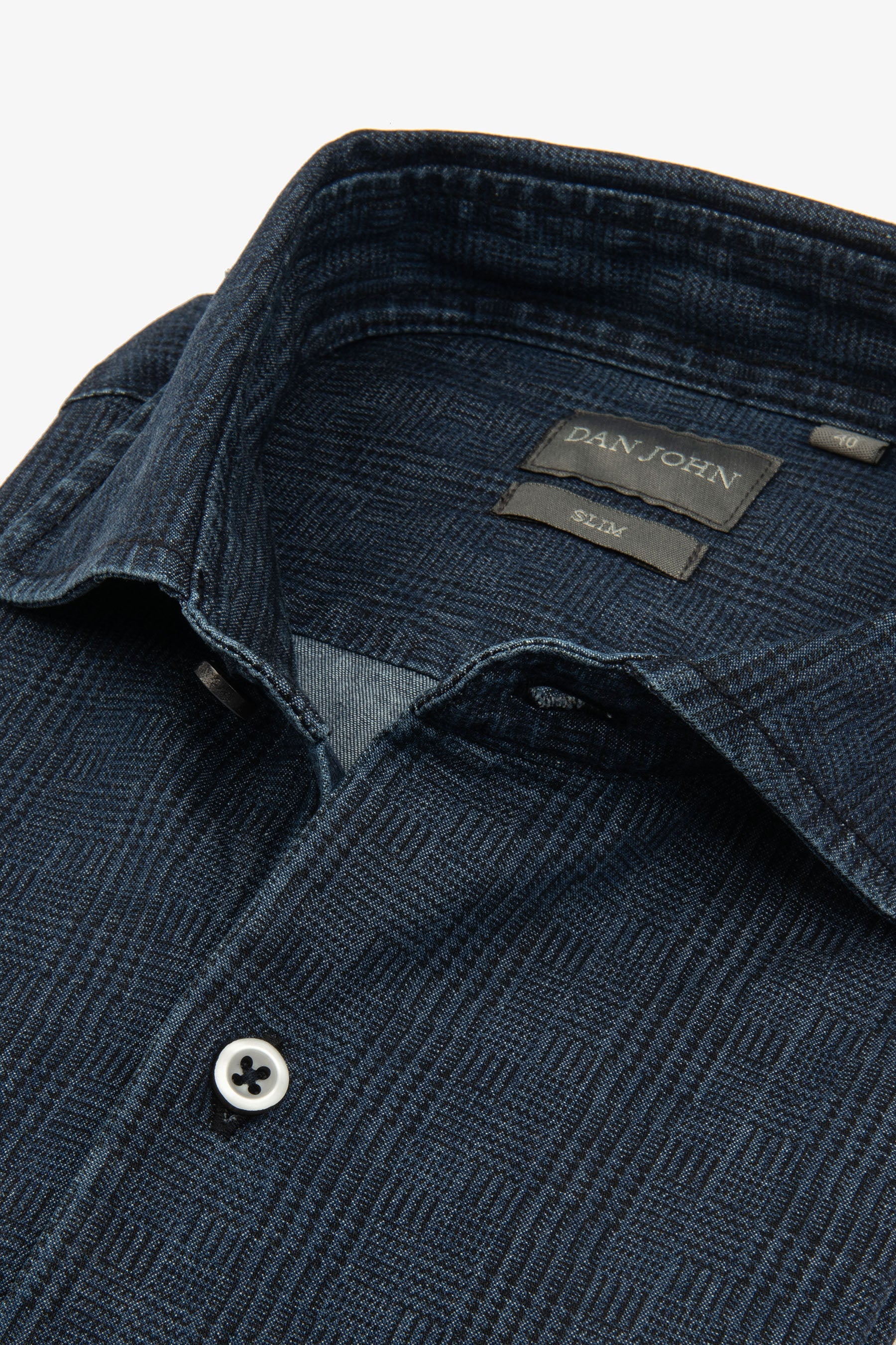 Prince of Wales Denim Shirt