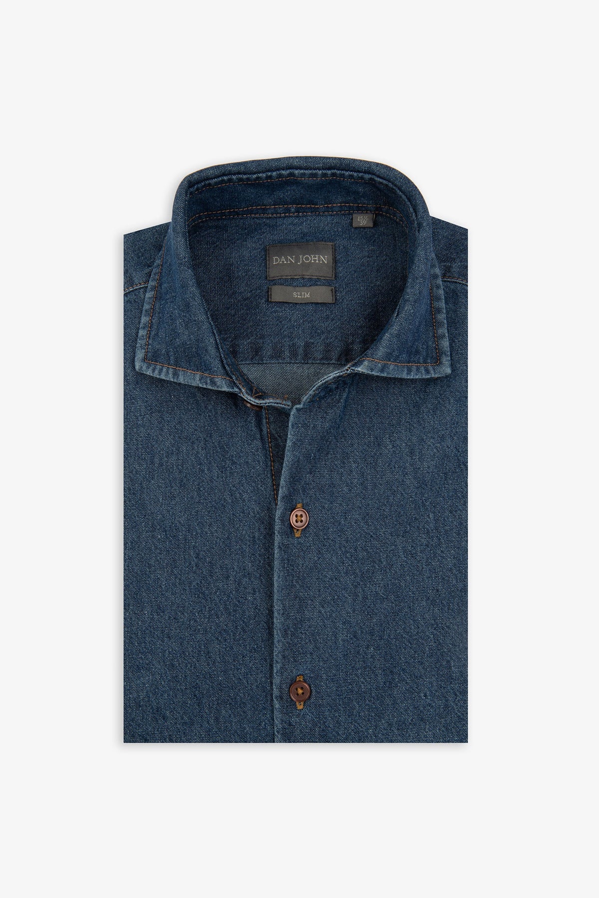 Slim cotton chambray shirt