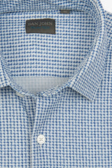 Light blue houndstooth shirt