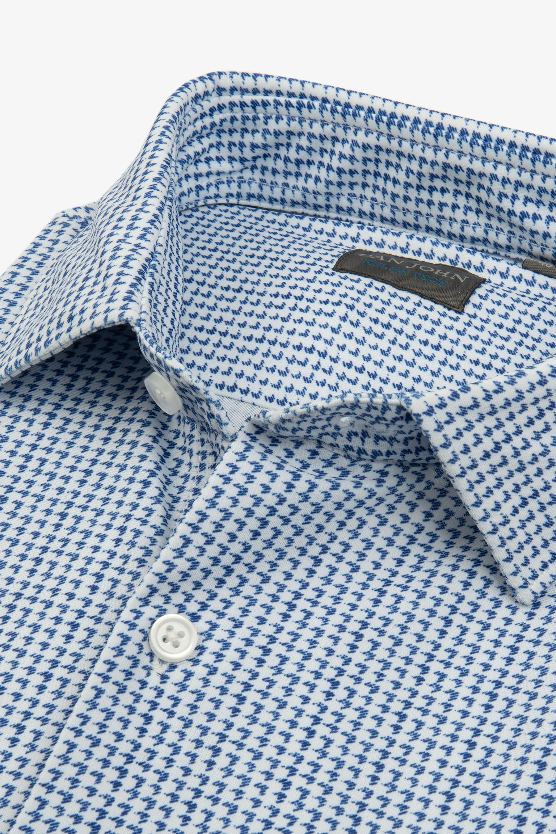 Light blue houndstooth shirt