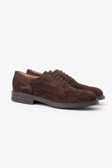 Swallowtail suede brogue