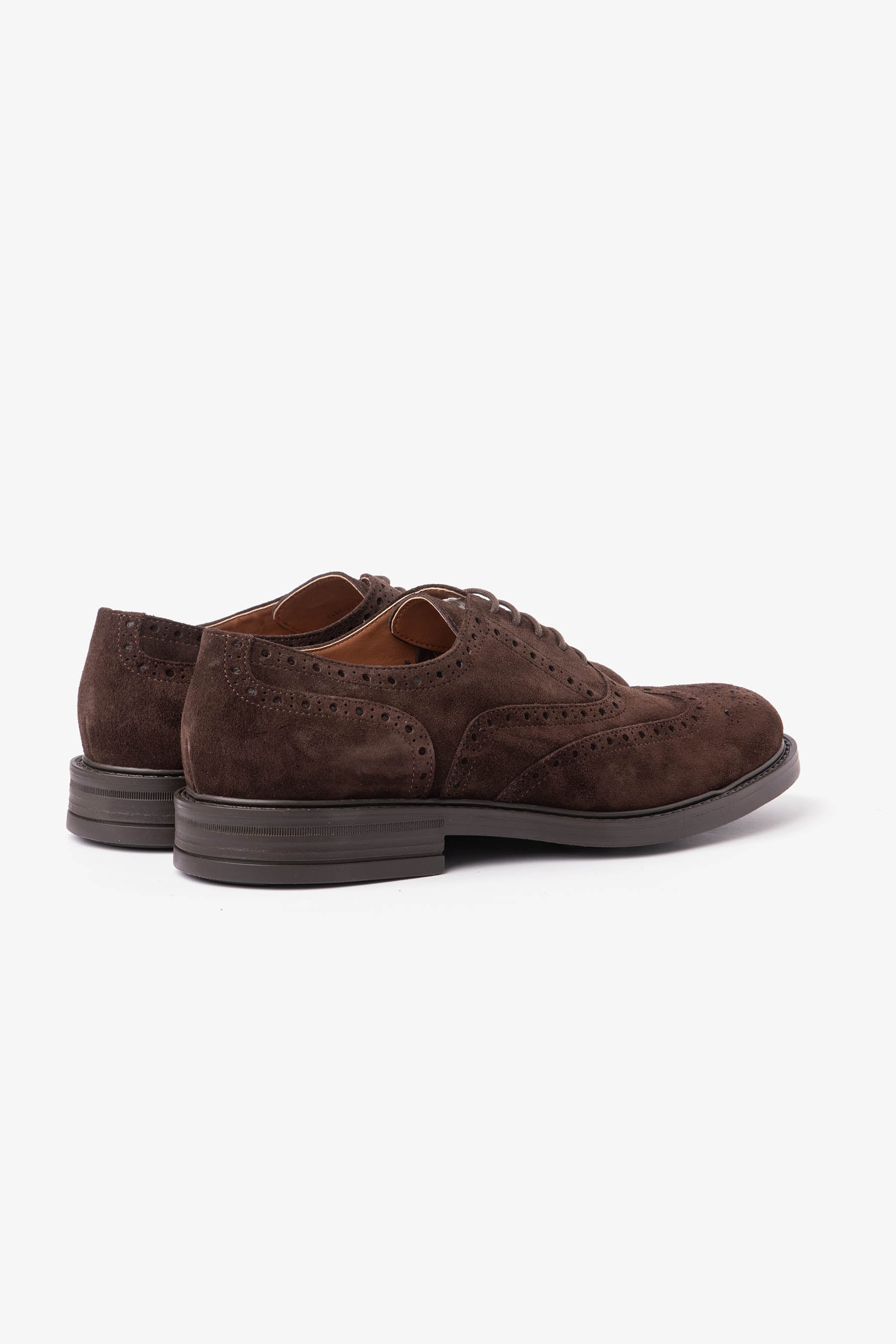 Swallowtail suede brogue